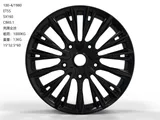 0100 alloy wheel – Gloss Black (Full Paint), photo 1