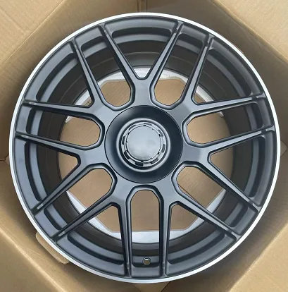 02009 alloy wheel rim – Matte Black Machined Lip