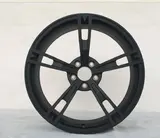 6504 alloy wheel – Matte Black (Full Paint), photo 1