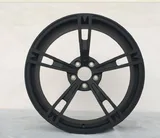 6504 alloy wheel – Matte Black (Full Paint), photo 1