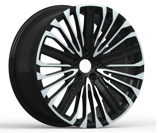 C08546 alloy wheel rim – Gloss Black + Polished