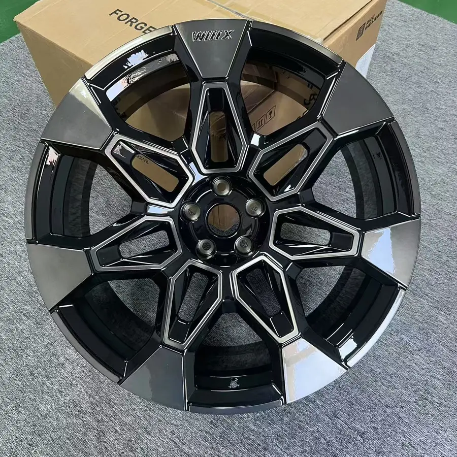 CO8085 alloy wheel rim – Gloss Black Machined Face Black Clear Coat