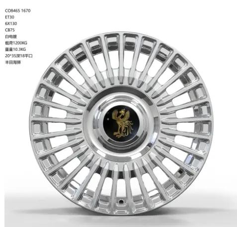 CO8465 alloy wheel rim – White Chrome Plating