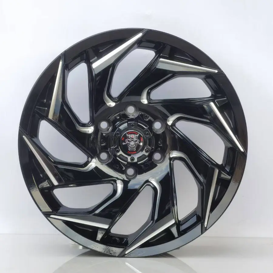 FBX203 alloy wheel rim – Gloss Black + Milled Window