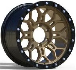 FBX317 alloy wheel rim – Matte Black + Matte Black Rivets