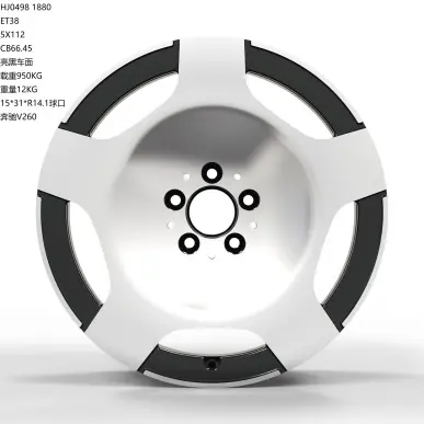 JX0498 alloy wheel rim – Gloss Black Machined Face