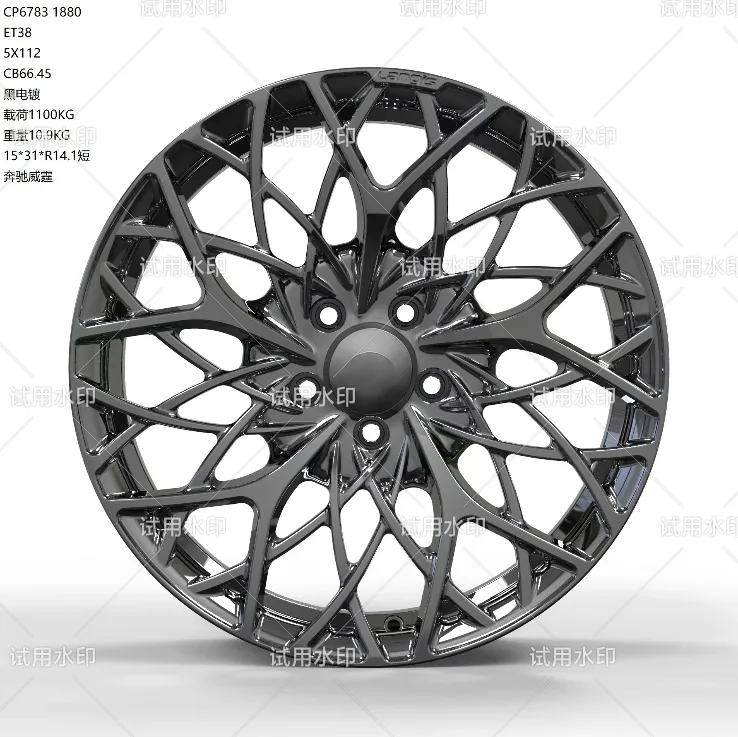 MCMH6783 alloy wheel rim – Black Chrome Plating