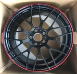 WD0025 alloy wheel – Matte Black Yellow Lip, photo 3