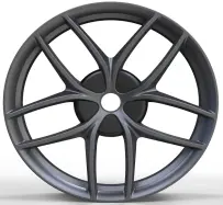 WD0036 alloy wheel rim – Matte Black (Full Paint)