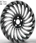 WD0056 alloy wheel – Gloss Black Machined Face, photo 3