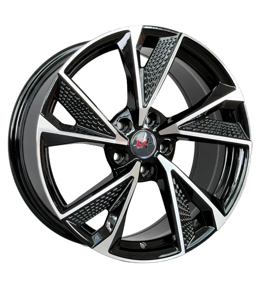 WD008 alloy wheel rim – Gloss Black Machined Face