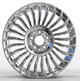 WD0133 alloy wheel – Polished + Brushed Rim, photo 2