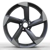WD0175 alloy wheel – Matte Gunmetal Machined Face, photo 2
