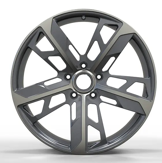 WD0222 alloy wheel rim – Matte Gunmetal Machined Face