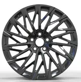 WD0228 alloy wheel – Black Chrome Plating, photo 2