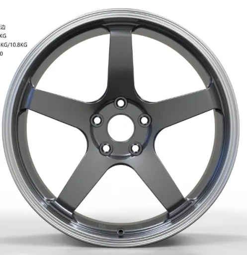 WD0306 alloy wheel rim – Hyper Black Machined Lip
