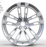 WD0314 alloy wheel – Silver (Full Paint), photo 2