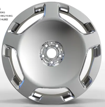 WD0322 alloy wheel rim – Polished + Brushed Rim