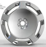 WD0322 alloy wheel – Polished + Brushed Rim, photo 2
