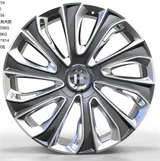 WD0326 alloy wheel – Gunmetal + Polished, photo 2