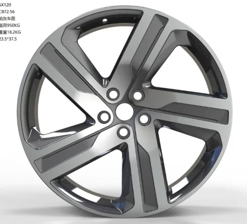 WD0342 alloy wheel rim – Gunmetal Machined Face