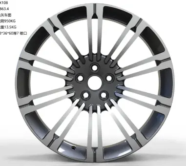 WD0344 alloy wheel rim – Gloss Black (Full Paint)