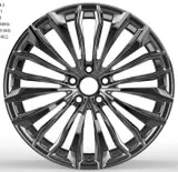 WD0379 alloy wheel – Black Chrome Plating, photo 1