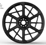 WD0385 alloy wheel – Matte Black + Red Lettering, photo 2