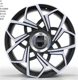 WD0389 alloy wheel – Gloss Black Machined Face, photo 2