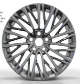 WD0390 alloy wheel – Black Chrome Plating, photo 1