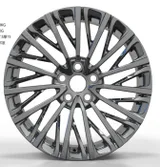 WD0390 alloy wheel – Black Chrome Plating, photo 1