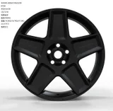WD0395 alloy wheel – Matte Black (Full Paint), photo 2