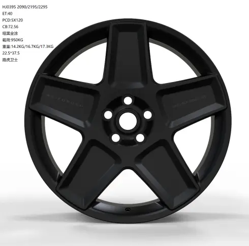 WD0395 alloy wheel rim – Matte Black (Full Paint)
