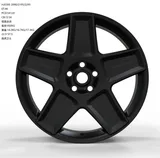 WD0395 alloy wheel – Matte Black (Full Paint), photo 1