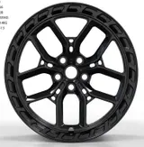 WD0423 alloy wheel – Gloss Black (Full Paint), photo 2
