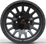 WD0428 alloy wheel – Matte Gunmetal + Milled Lettering, photo 1