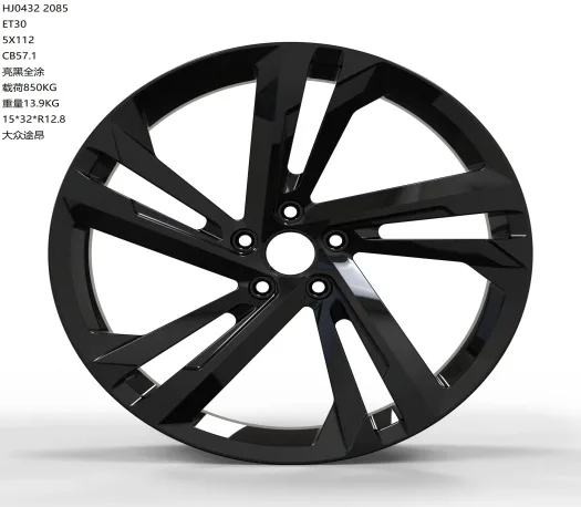 WD0432 alloy wheel rim – Gloss Black (Full Paint)