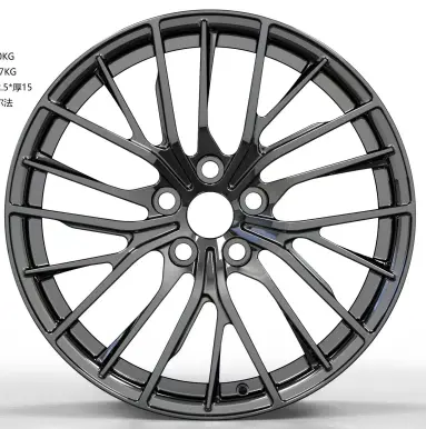 WD0434 alloy wheel rim – Black Chrome Plating