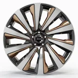 WD0450 alloy wheel – Metallic Dark Gunmetal + Polished, photo 1