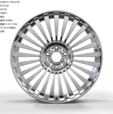 WD0463 alloy wheel rim – Polished + Brushed Rim