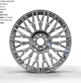WD0482 alloy wheel – Polished + Brushed Rim, photo 2