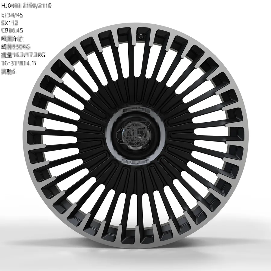 WD0483 alloy wheel rim – Matte Black Machined Lip