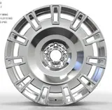 WD0485 alloy wheel – Polished + Brushed Rim, photo 2