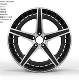 WD0491 alloy wheel – Matte Black Machined Face, photo 1