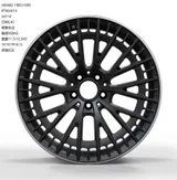 WD0494 alloy wheel – Matte Black Machined Lip, photo 2