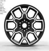 WD0497 alloy wheel – Matte Black Machined Face, photo 2