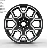 WD0497 alloy wheel – Matte Black Machined Face, photo 1