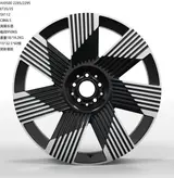 WD0500 alloy wheel – Gloss Black Machined Face, photo 3