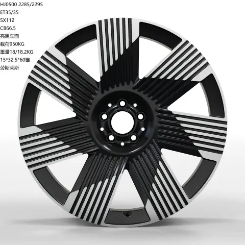 WD0500 alloy wheel rim – Gloss Black Machined Face