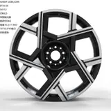 WD0501 alloy wheel – Gloss Black + Polished, photo 2